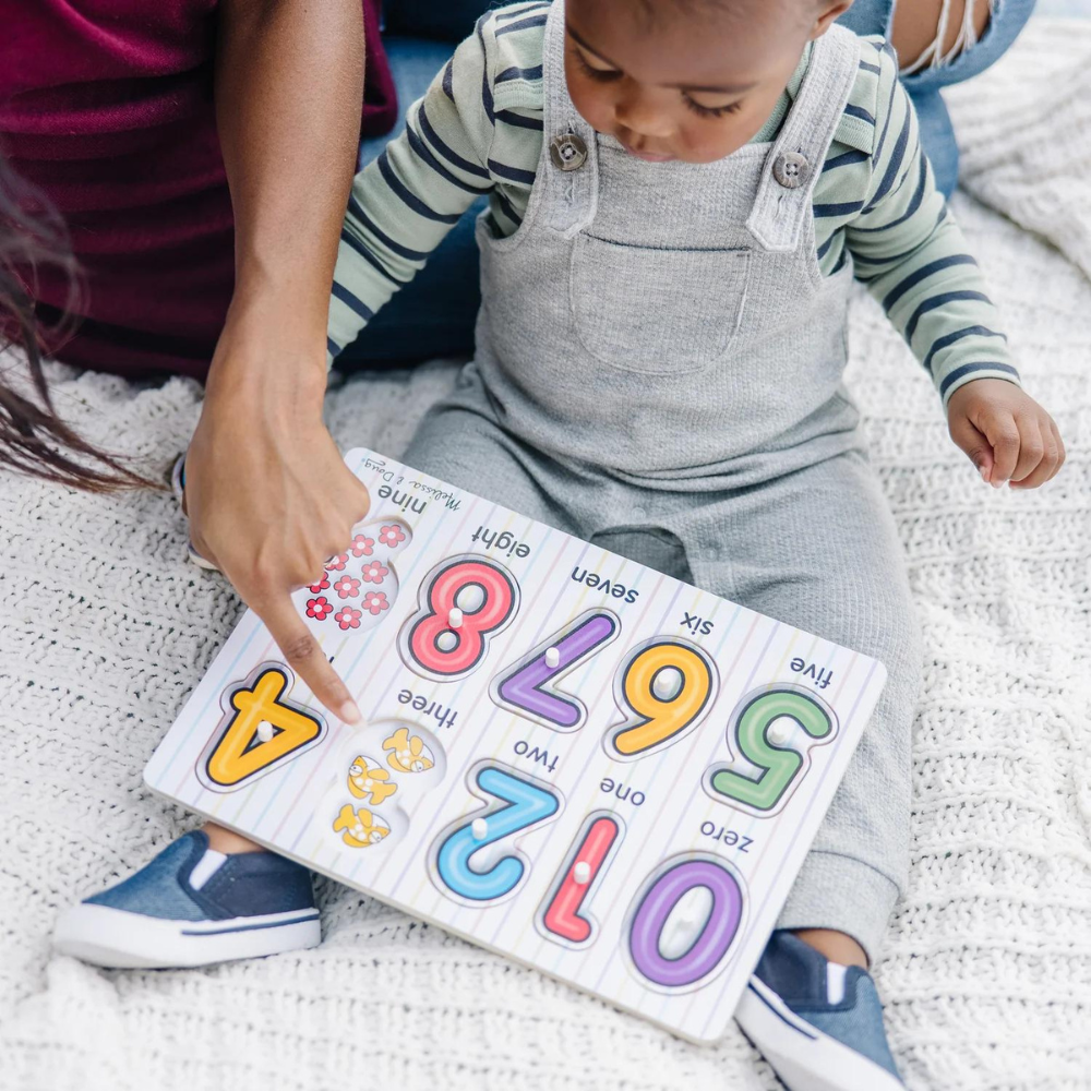 Melissa - Doug Ahşap Tutmalı Yapboz - Sayılar