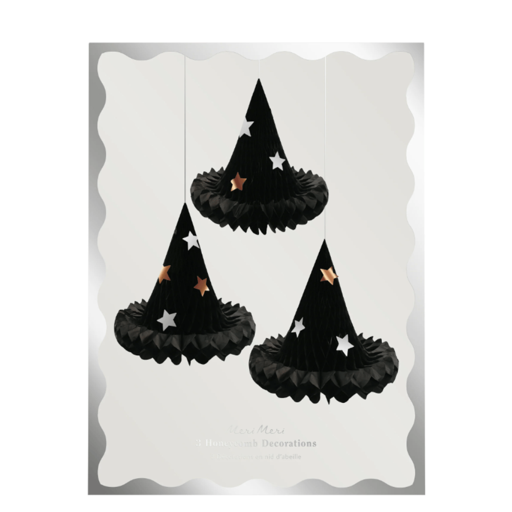 Meri Meri Asılan Süsler - Cadı Şapkası (3'lü)
