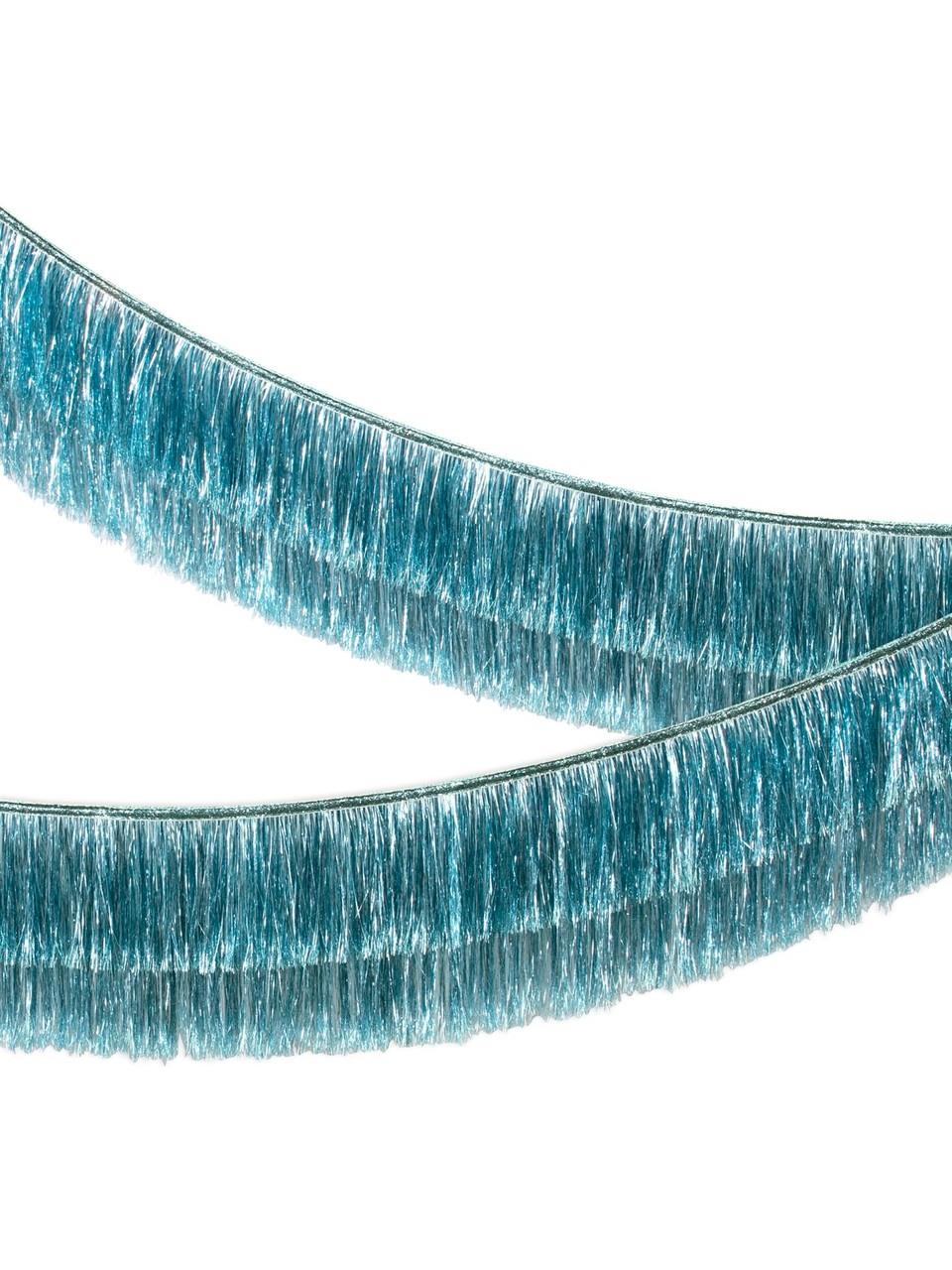 Meri Meri - Blue Tinsel Fringe Garland - Mavi Püsküllü Asılan Süs