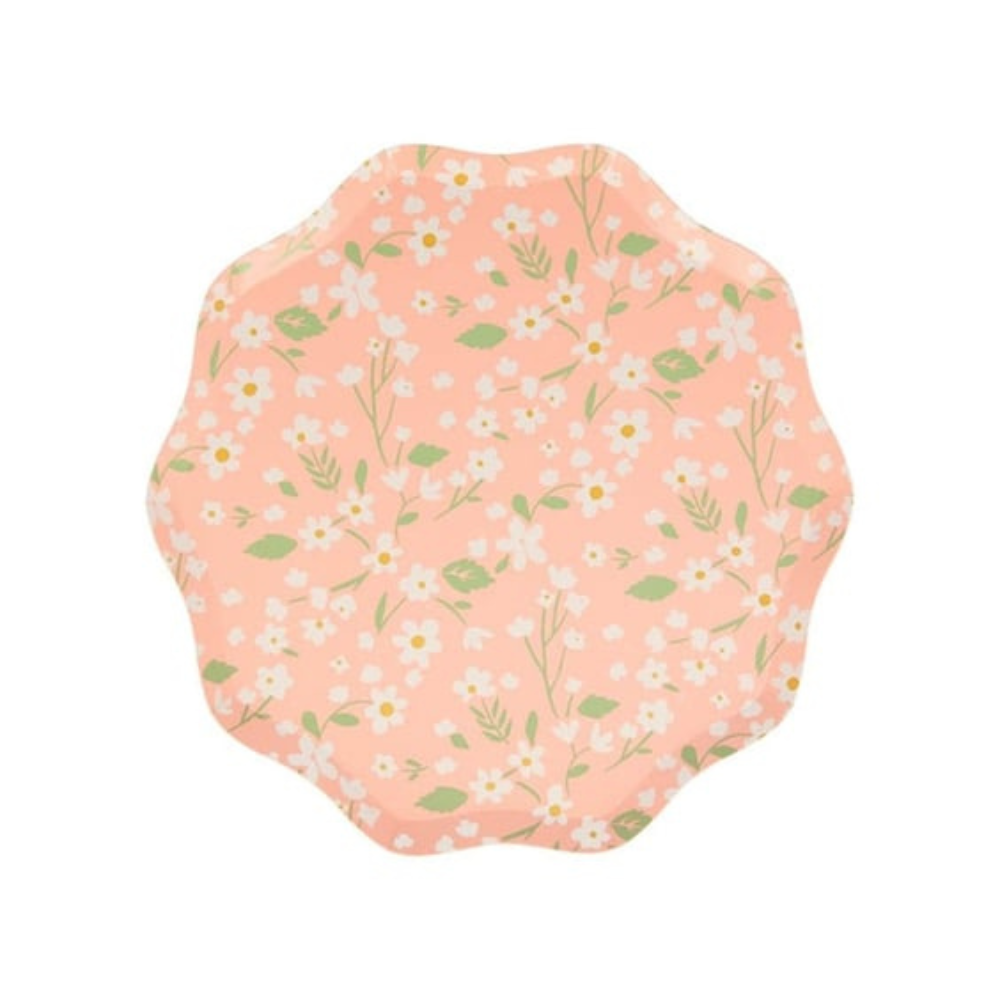 Meri Meri - Çiçekli Tabaklar - M - 12'li