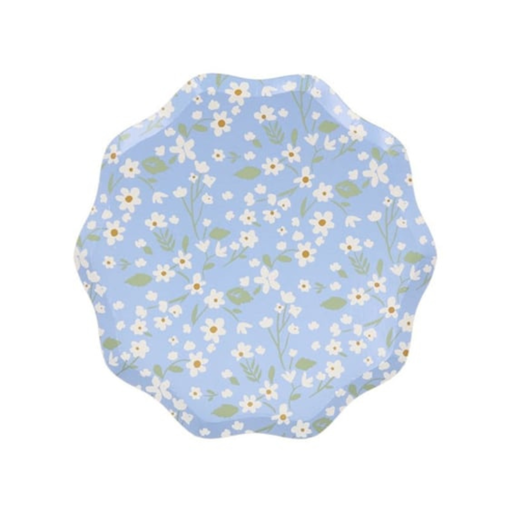 Meri Meri - Çiçekli Tabaklar - M - 12'li