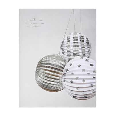 Meri Meri Gümüş Folyolu Küreler