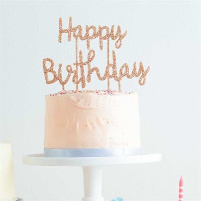 Meri Meri Happy Birthday Pasta Süsü