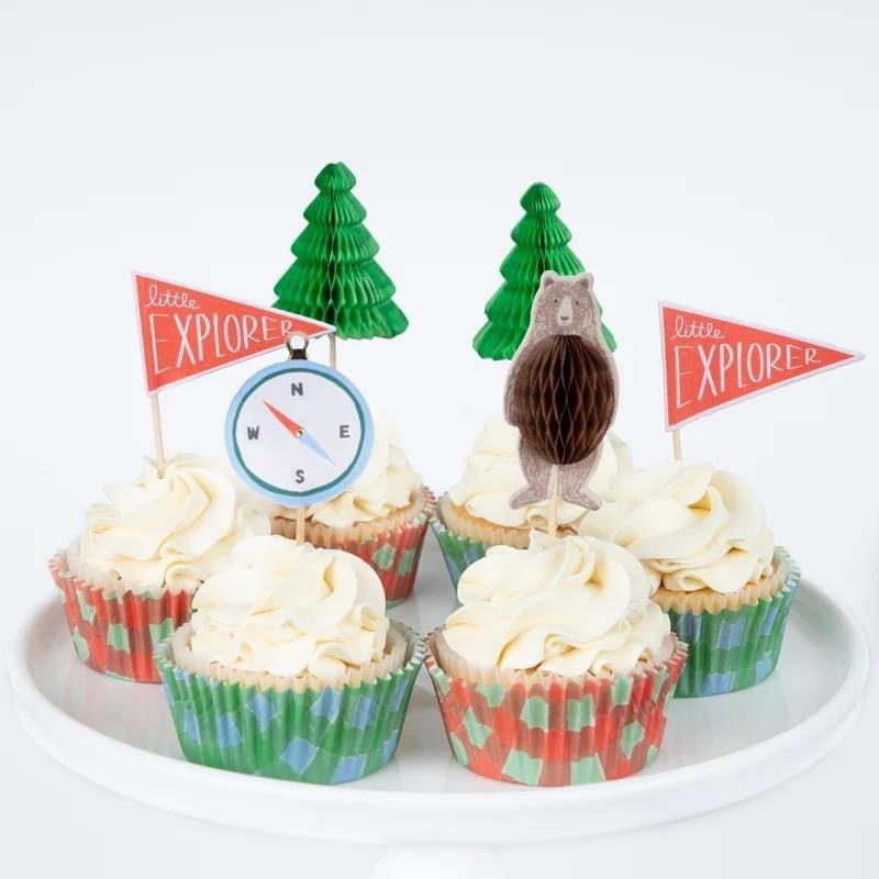 Meri Meri  - Kamp Cupcake Kiti - 24 Adet