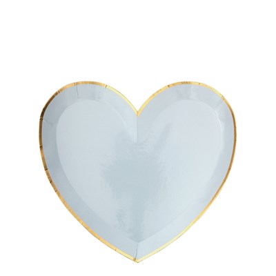 Meri Meri - Party Palette Heart Plates - Renkli Kalp Tabaklar - S