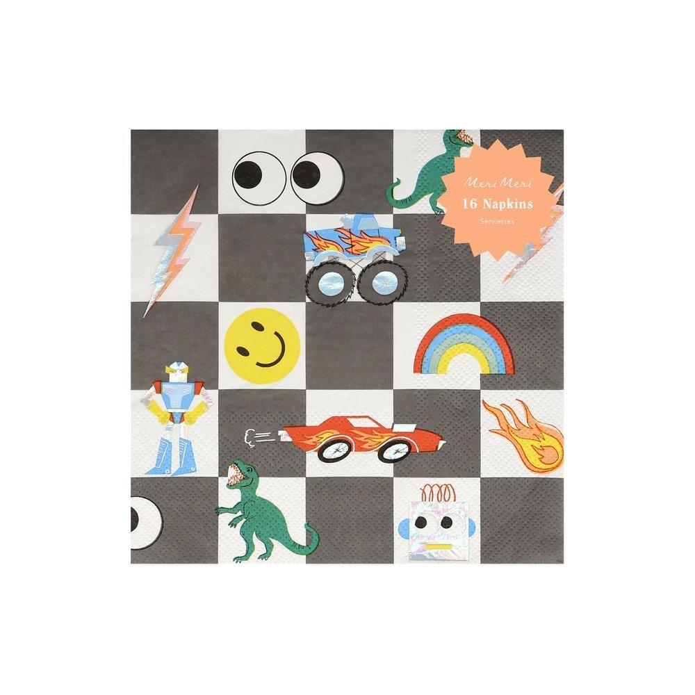 Meri Meri Peçete - Toybox Peçeteler - L - 16 Adet