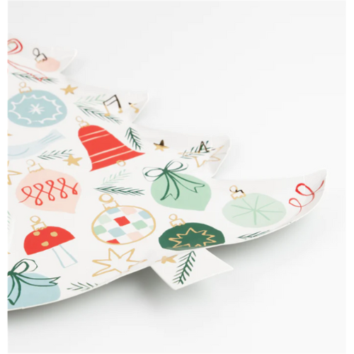 Meri Meri Tabak - Yeni Yıl Ağacı Tabaklar (8'li)