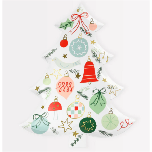 Meri Meri Tabak - Yeni Yıl Ağacı Tabaklar (8'li)