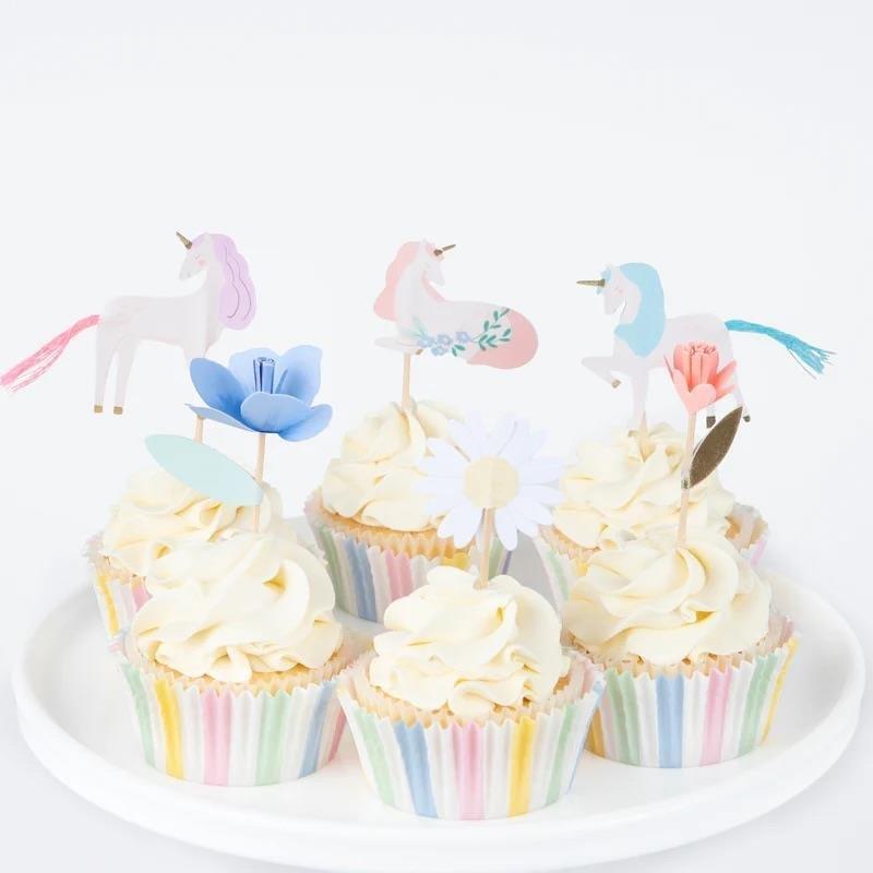 Meri Meri  - Unicorn Cupcake Kit - 24 Adet