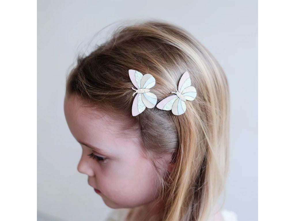 Mimi & Lula Stripe Butterfly 2'li Toka