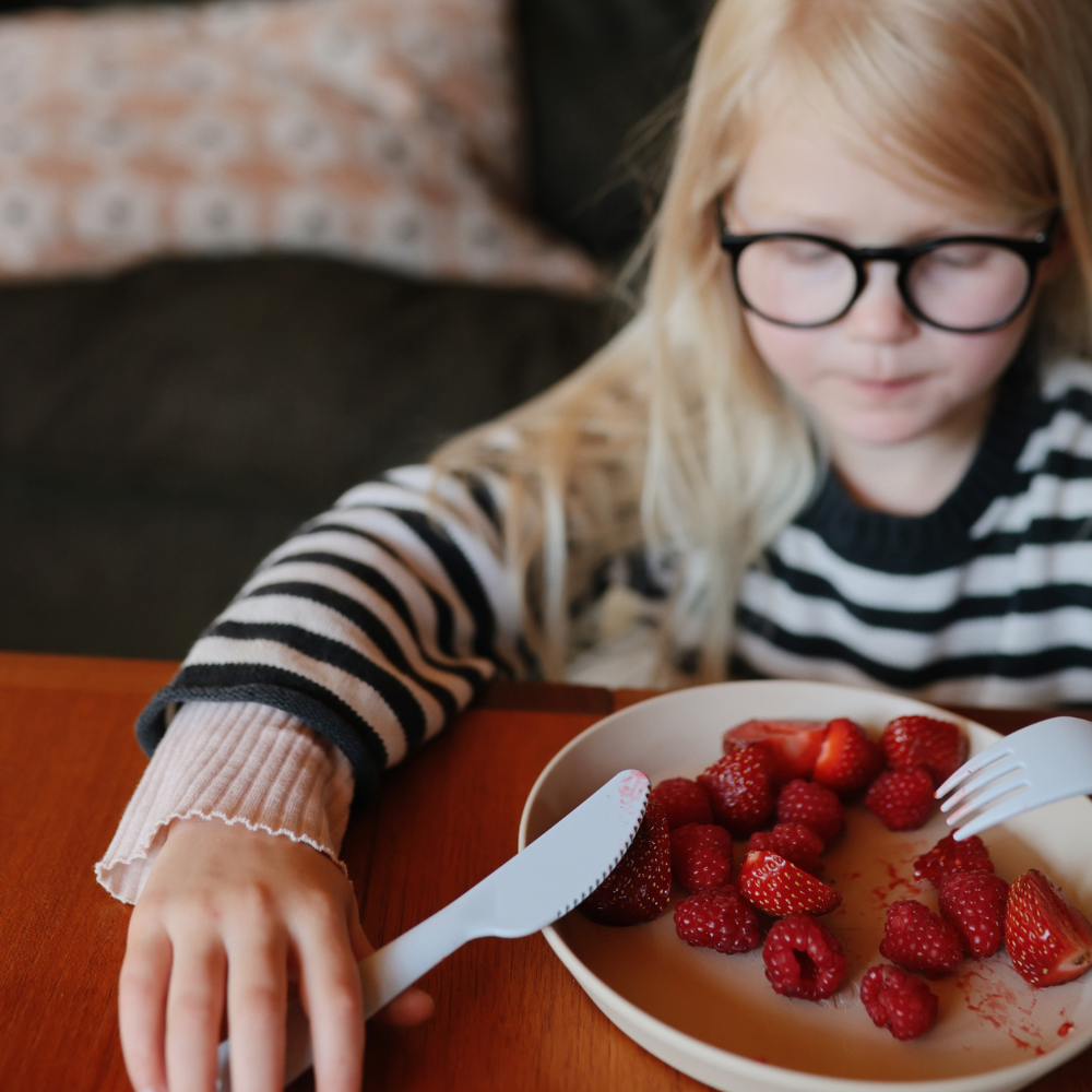 Mushie Çatal Kaşık Bıçak Seti - Blush