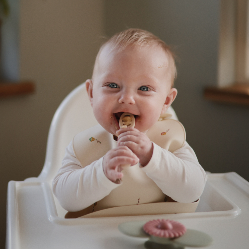 Mushie First Feeding Kaşık Seti - Blush/Shifting Sand
