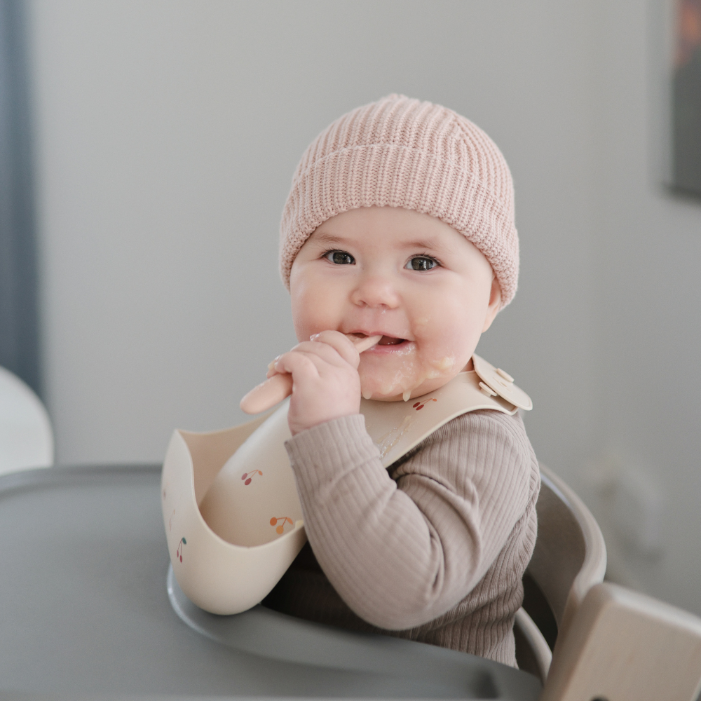 Mushie First Feeding Kaşık Seti - Cambridge Blue/Shifting Sand