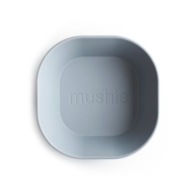 Mushie İkili Kare Yemek Kasesi - Cloud
