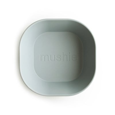 Mushie İkili Kare Yemek Kasesi - Sage