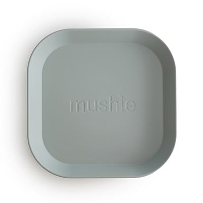 Mushie İkili Kare Yemek Tabağı - Sage