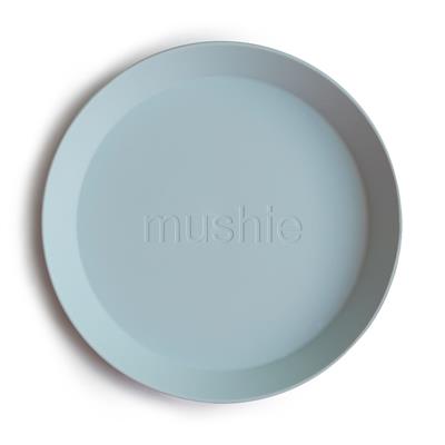 Mushie İkili Yuvarlak Yemek Tabağı - Powder Blue