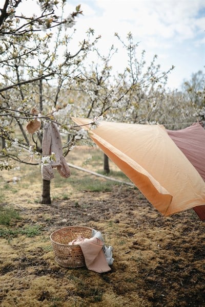 Mushie Organik Müslin Örtü / Kundak - Fall Yellow