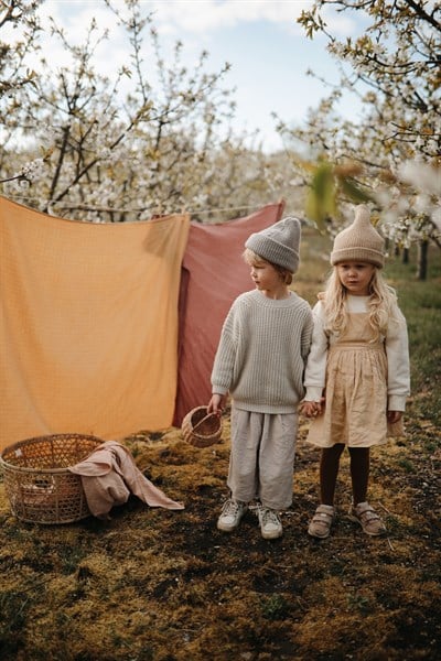 Mushie Organik Müslin Örtü / Kundak - Fall Yellow