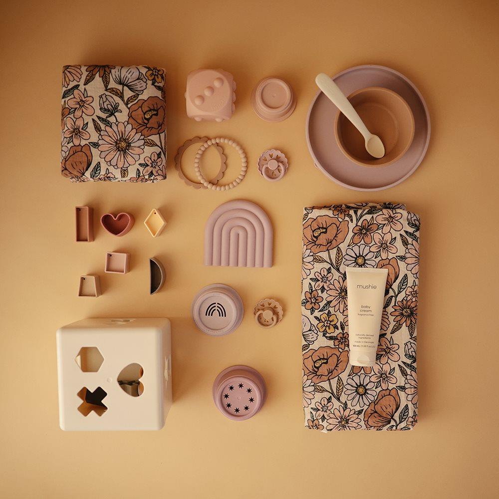 Mushie Organik Müslin Örtü / Kundak - Retro Flowers