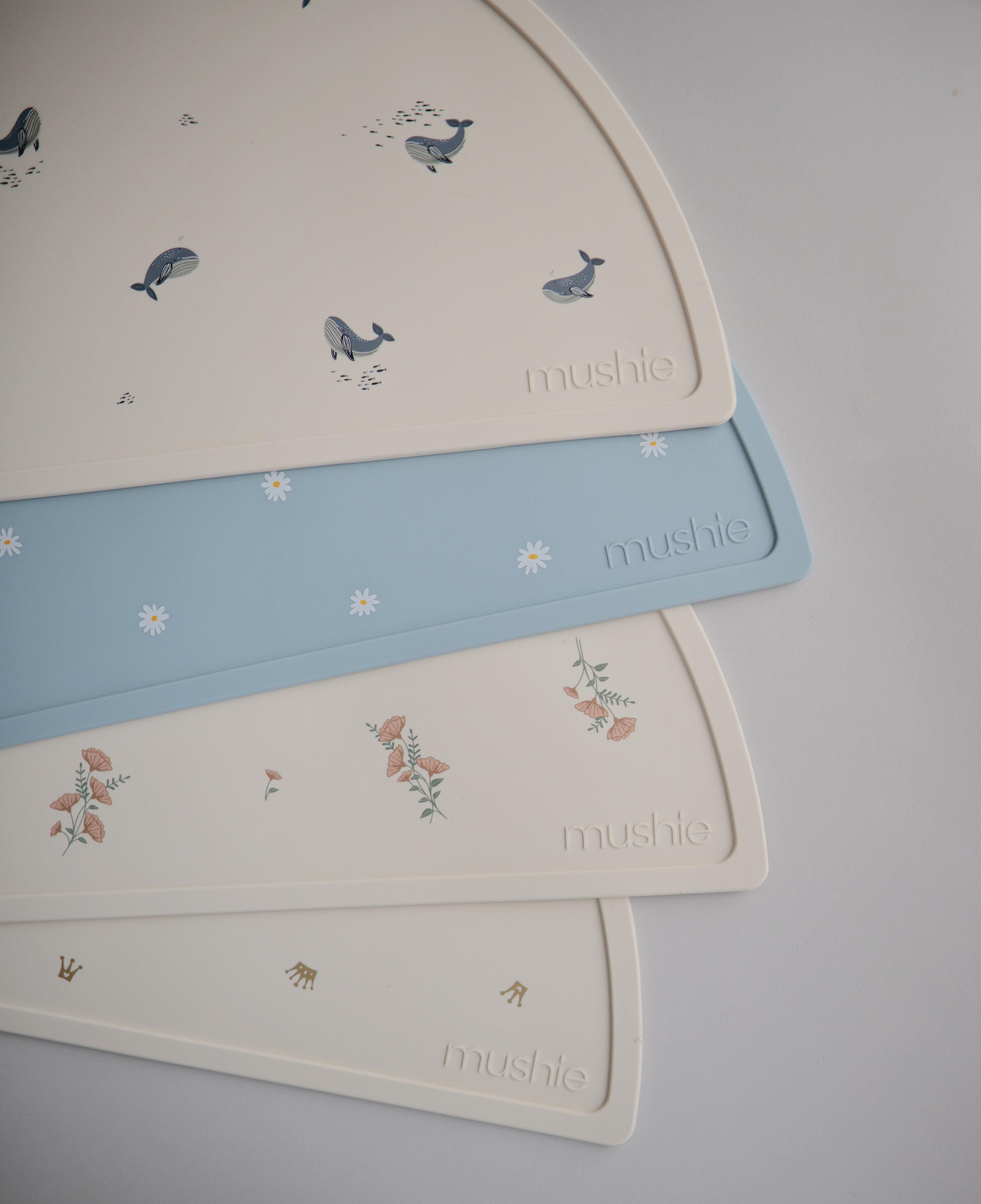 Mushie Silikon Mat - Whales