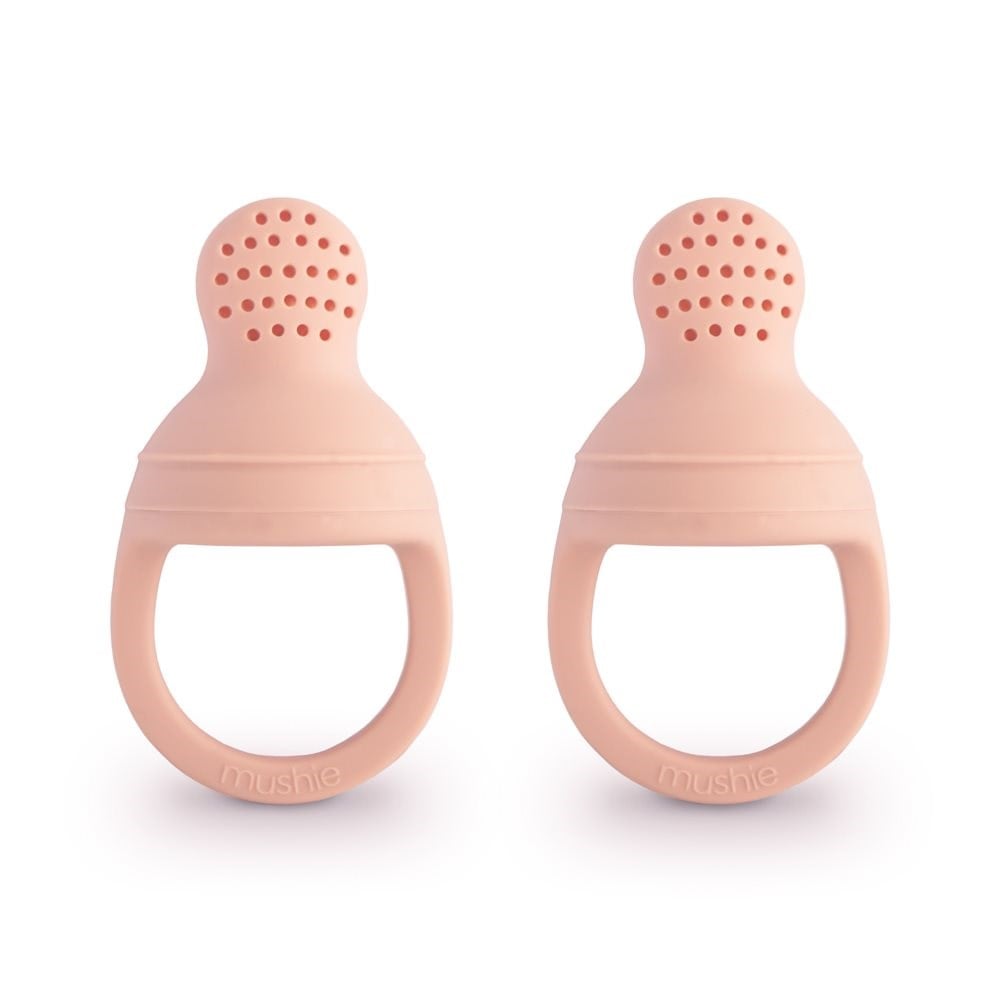 Mushie Silikon Meyve Sebze Filesi (2li paket)- Blush