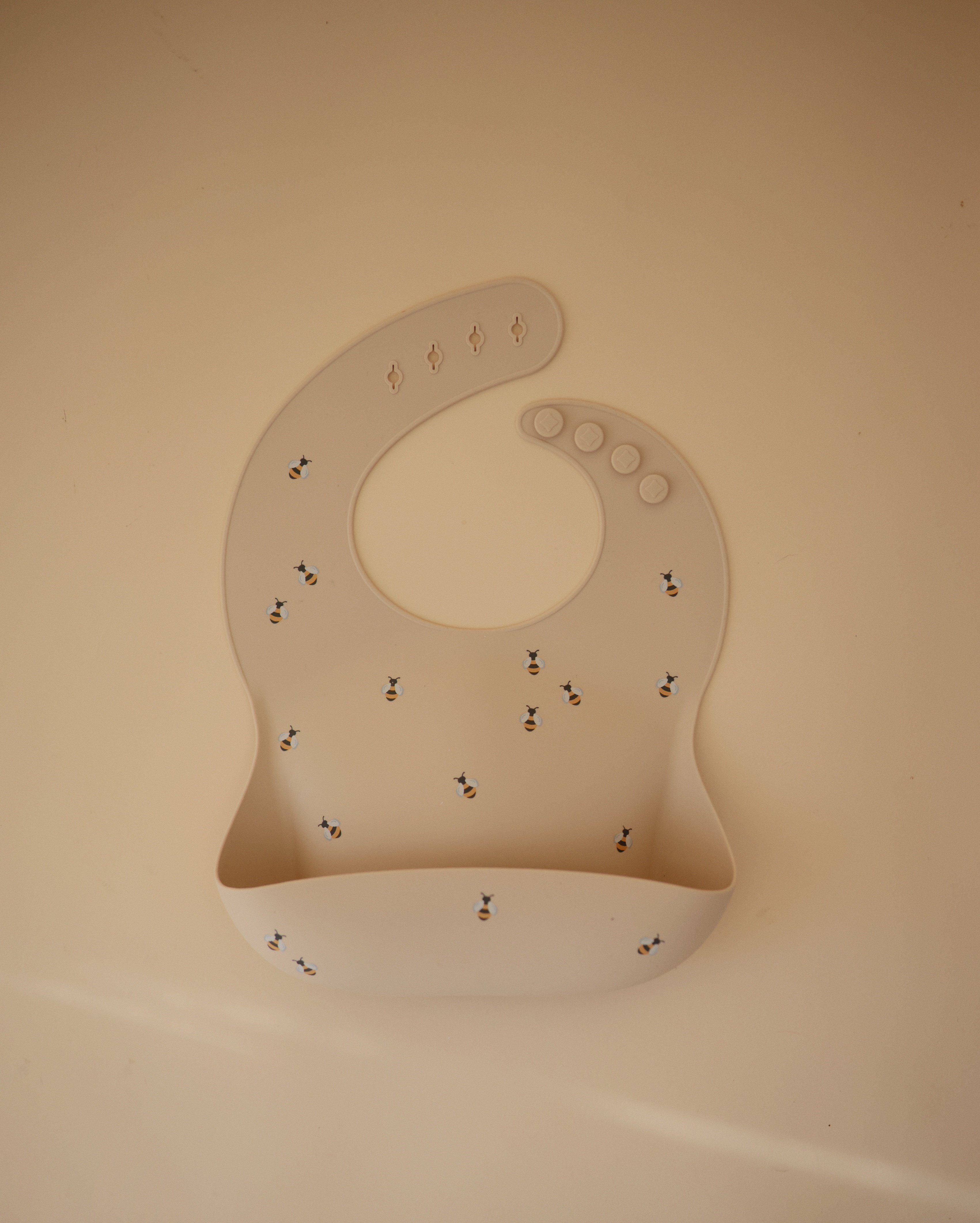 Mushie Silikon Önlük - Bees
