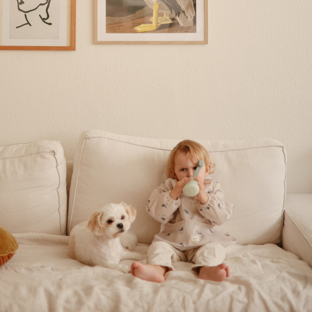 Mushie Silikon Püre Şişesi – 2'li Set - Blush