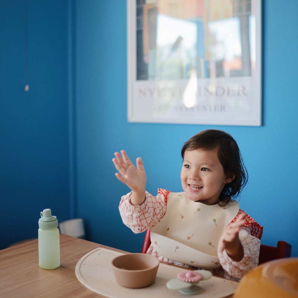 Mushie Silikon Püre Şişesi – 2'li Set - Cambridge Blue