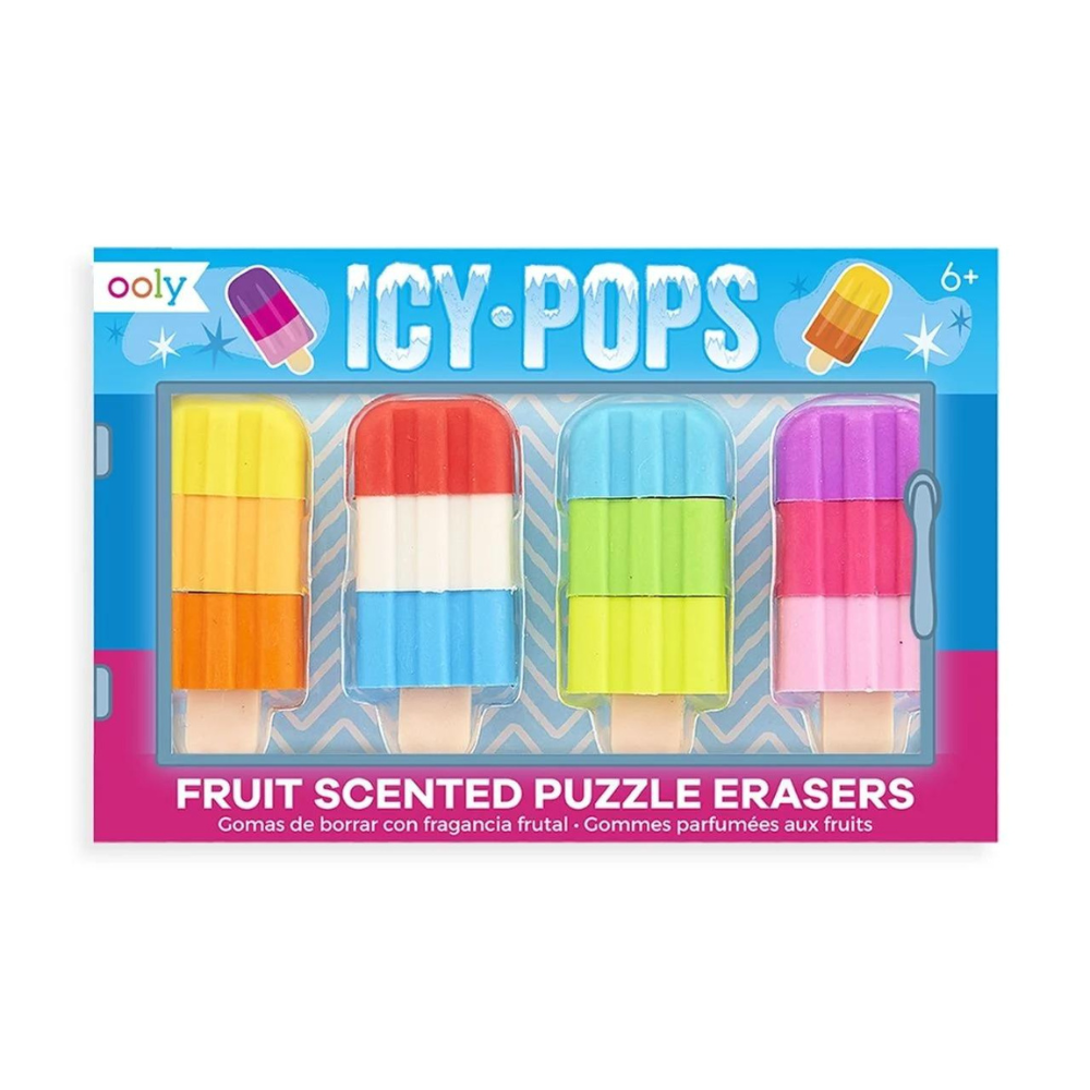 Ooly Icy Pops 4'lü Kokulu Silgi Seti