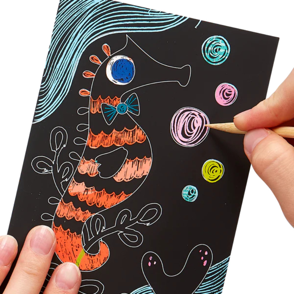 Ooly Mini Scratch & Scribble - Friendly Fish