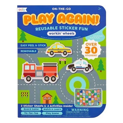 Ooly Play Again Mini On The Go Taşınabilir Aktivite Kiti - Workin Wheels