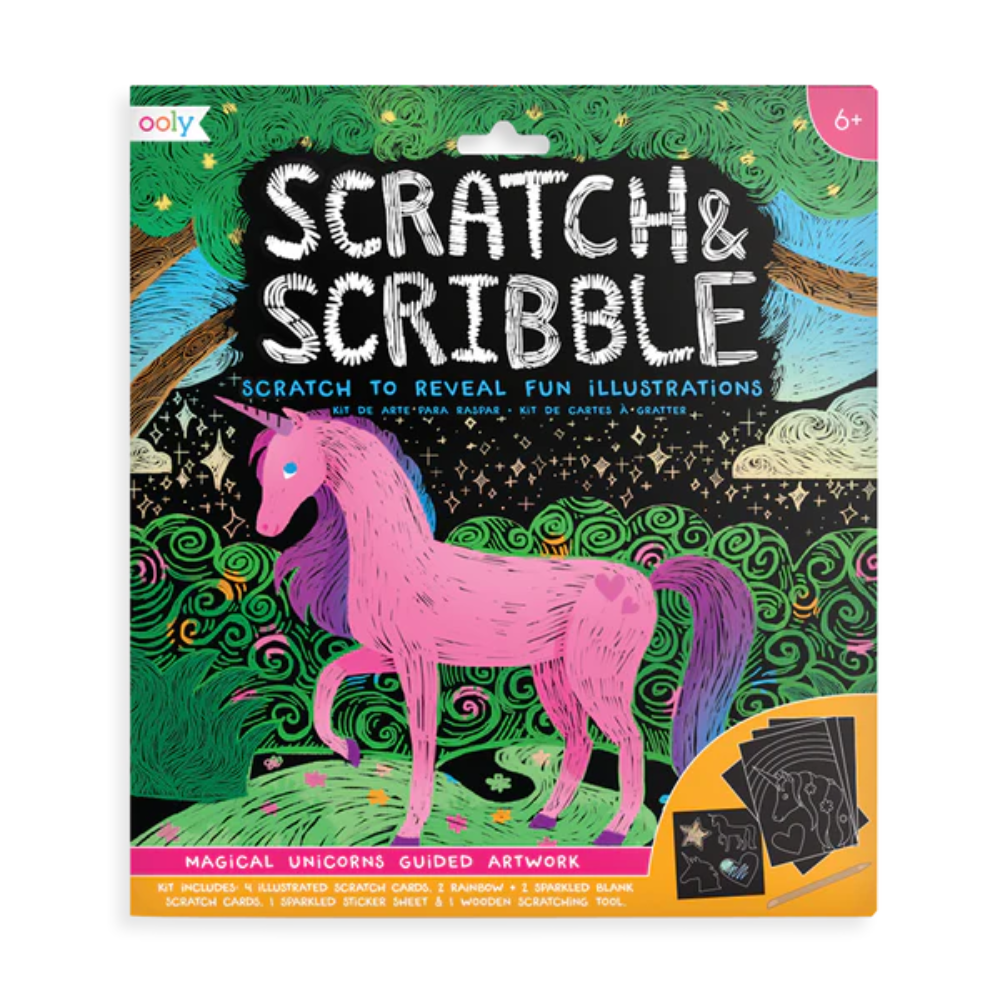 Ooly Scratch & Scribble - Magical Unicorns