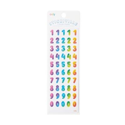 Ooly Stickiville Çıkartmalar - Rainbow Numbers