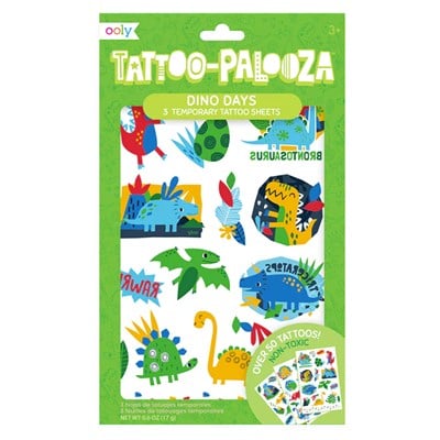 Ooly Tattoo Palooza Geçici Dövme Seti - Dino Days