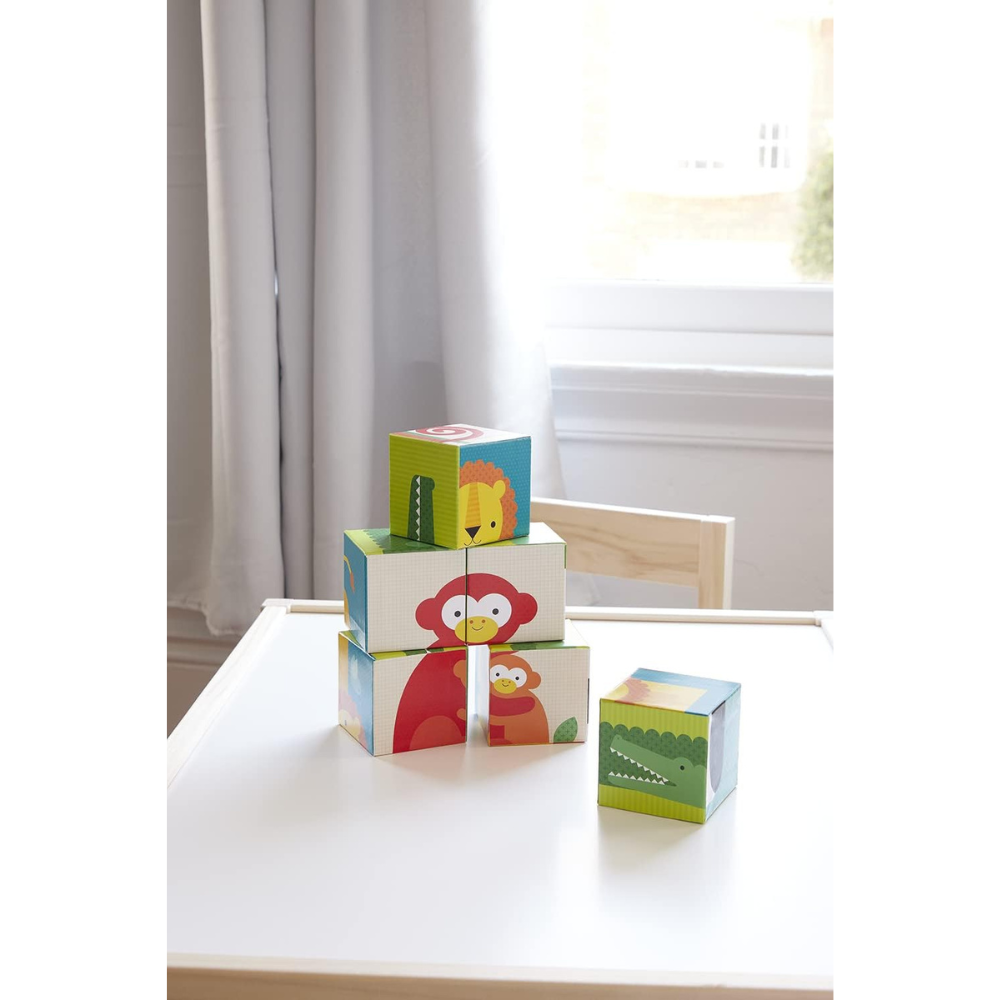 Petit Collage Yapboz Blokları - Wild Animals