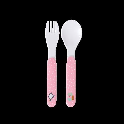 Rice Melamin Çocuk Yemek Takımı- Pink