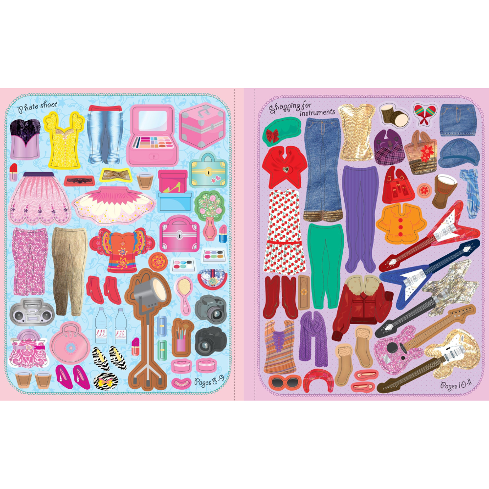 Sticker Dolly Dressing Popstars