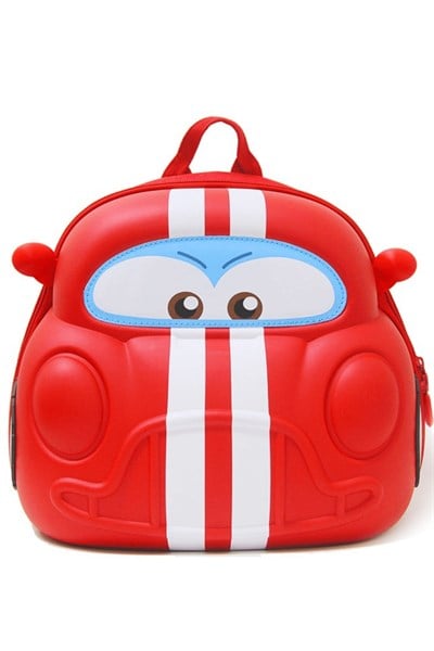 Supercute Car Sırt Çantası - Kırmızı