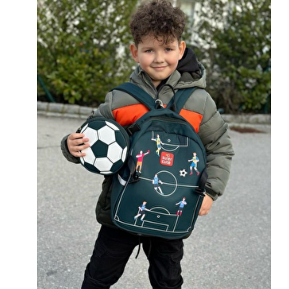 Supercute Two in One Sırt Çantası - Football