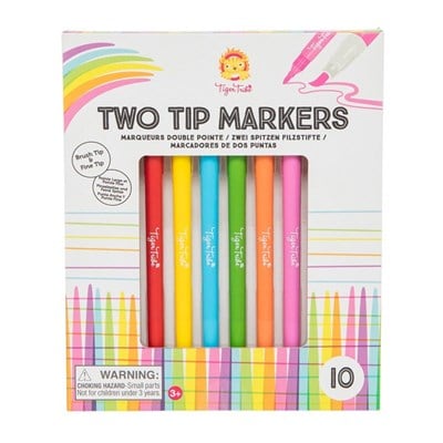 Tiger Tribe 10'lu İki Uçlu Keçeli Boya Kalemi