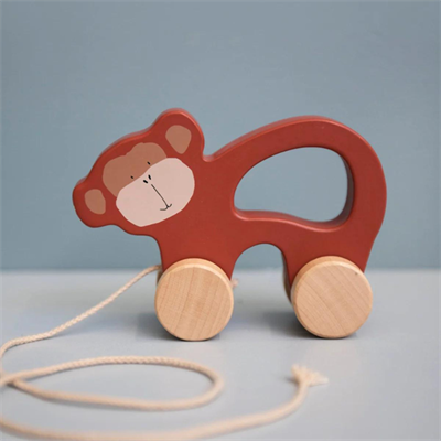 Trixie Ahşap İpli Araba - Mr Monkey