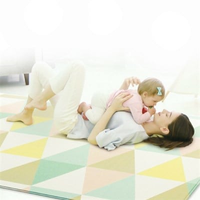 Unigo Comflor Oyun Halısı - Pastel Triangle (210cm x 140cm x 13mm)