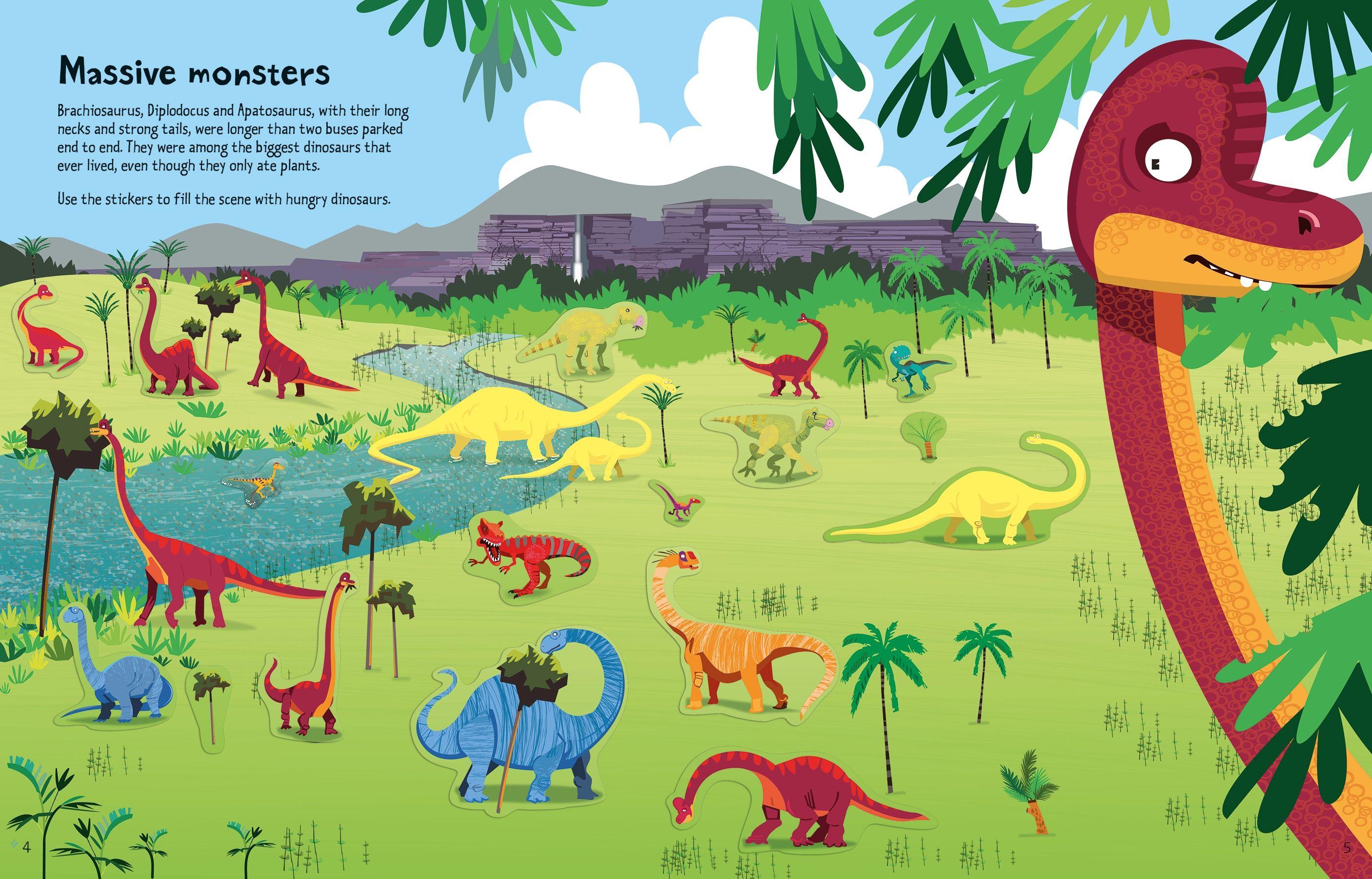 Usborne Big Dinosaur Sticker book