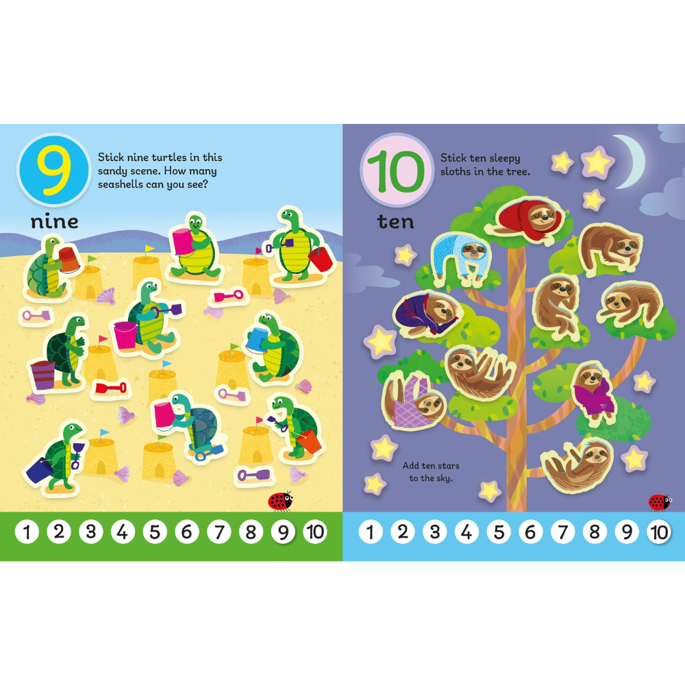 Usborne First Sticker Book 123