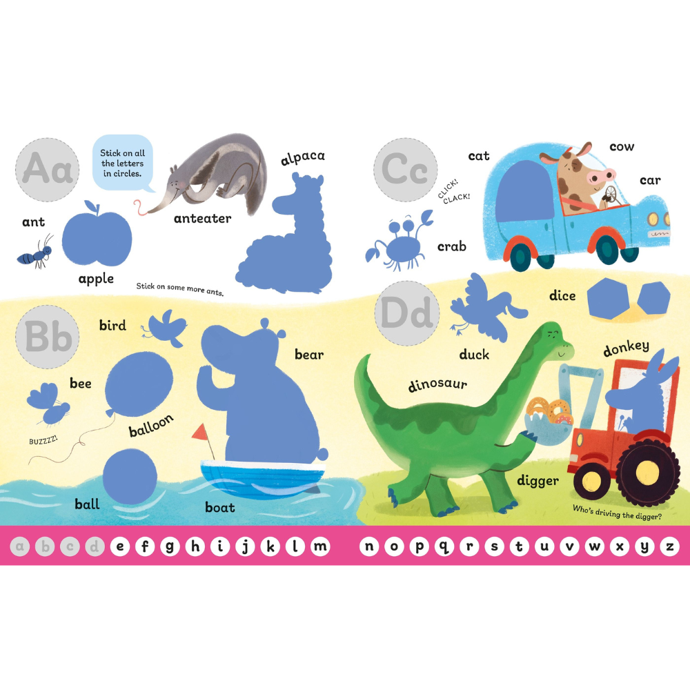 Usborne First Sticker Book ABC