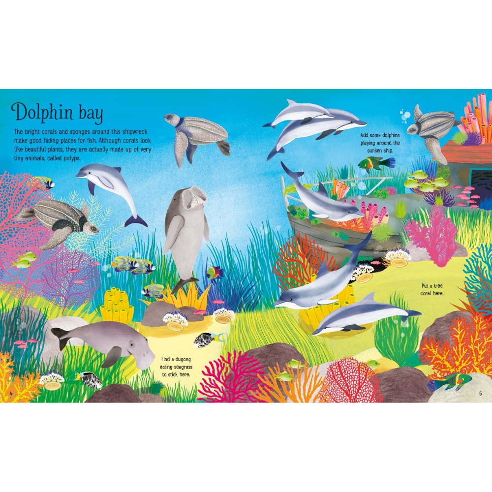 Usborne First Sticker Book Coral Reef