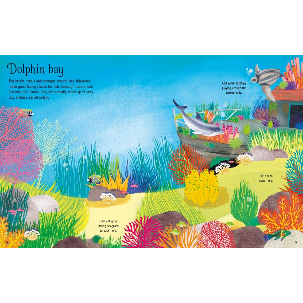 Usborne First Sticker Book Coral Reef