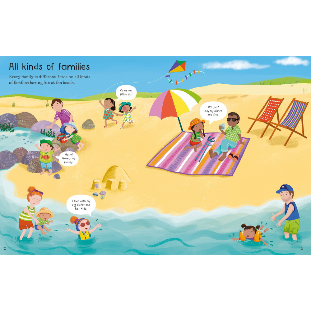 Usborne First Sticker Book Families