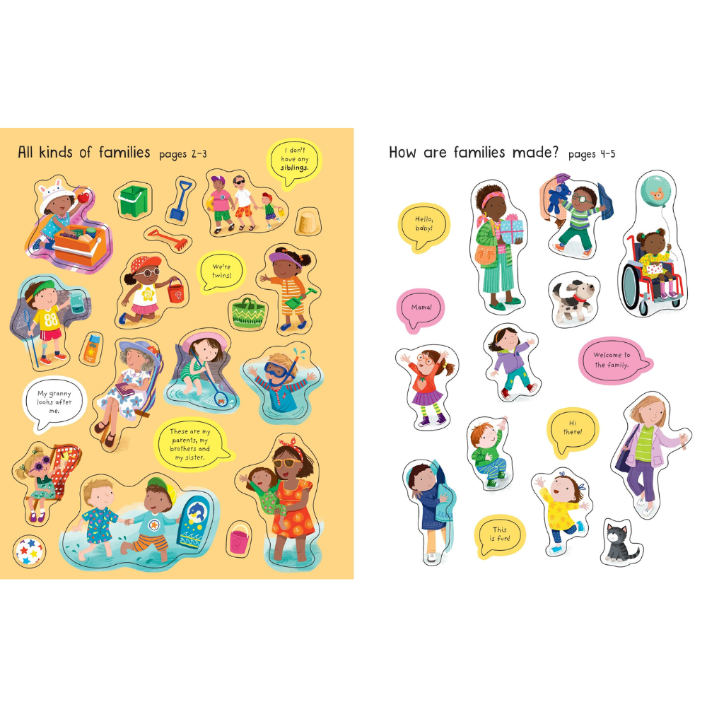Usborne First Sticker Book Families